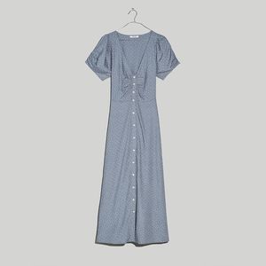 Leedra Button-Front Midi Dress in Dot